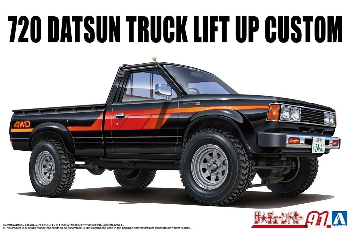 Aoshima 06850 1:24 DATSUN 720 TRUCK LIFT UP CUSTOM '82