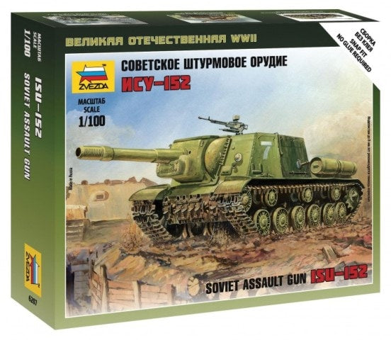 Zvezda 6207 1:100 Soviet ISU-152 Self Propelled Gun