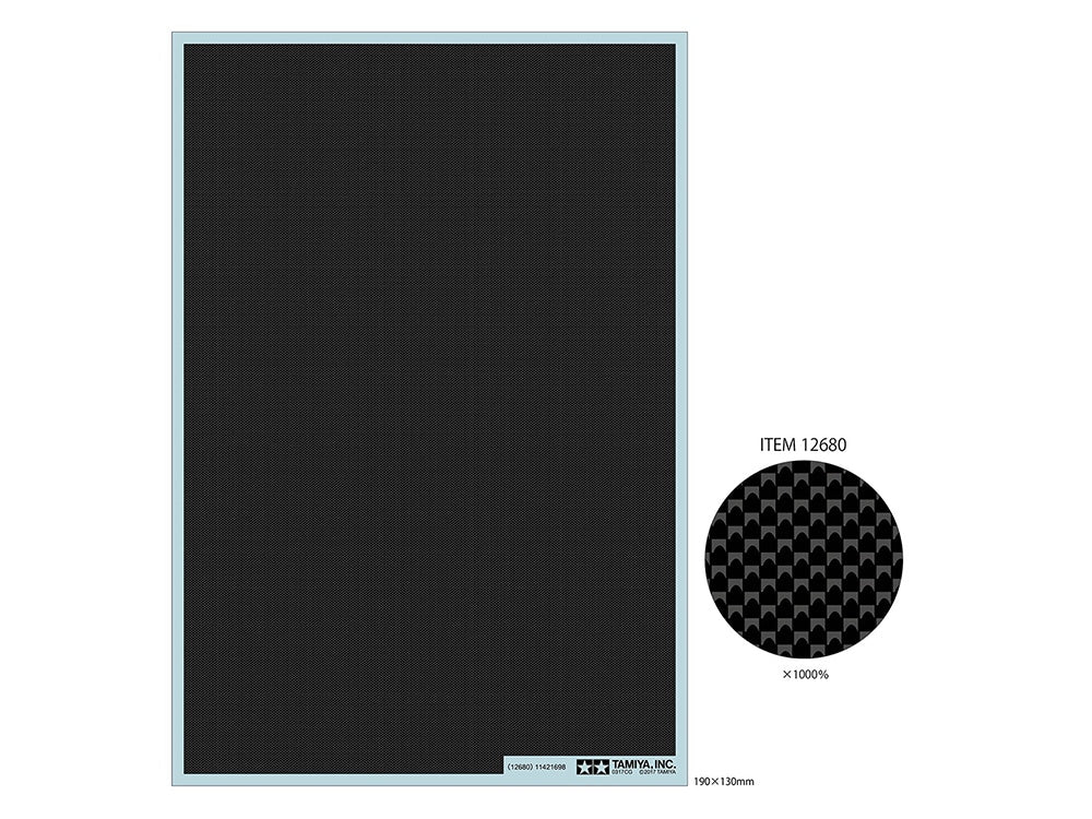 Tamiya 12680 1:24 Carbon Pattern Decal (Plain Weave/Extra Fine)