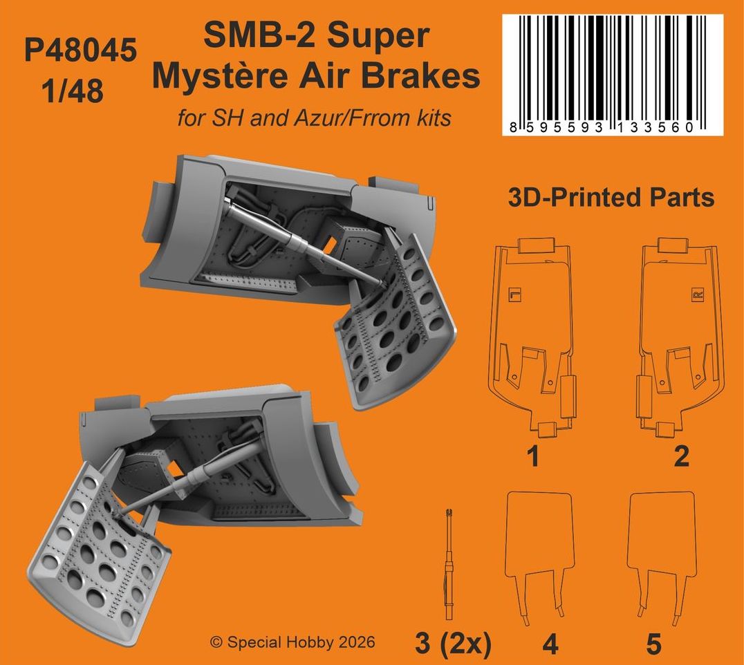 CMK/Czech Master Kits P48045 1:48 Dassault SMB-2 Super Mystere Air Brakes