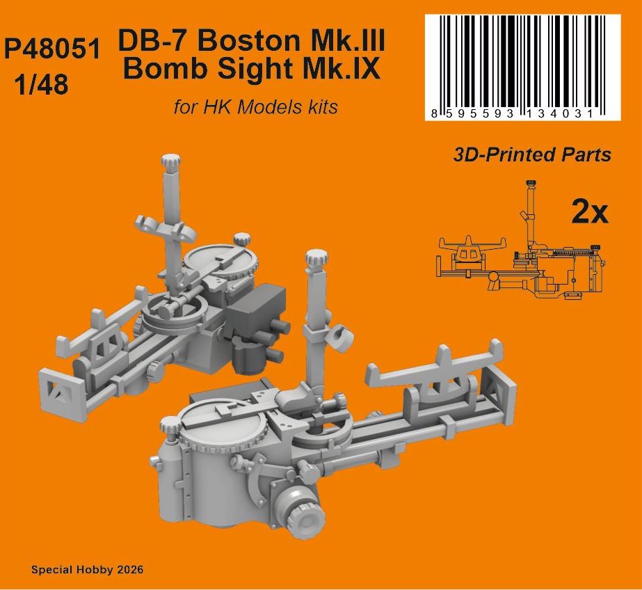 CMK/Czech Master Kits P48051 1:48 Douglas DB-7 Boston Mk.III Bomb Sight Mk.IX