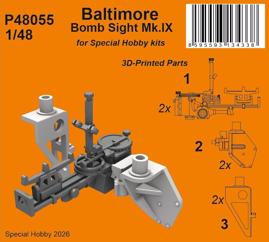 CMK/Czech Master Kits P48055 1:48 Martin Baltimore Bomb Sight Mk.IX