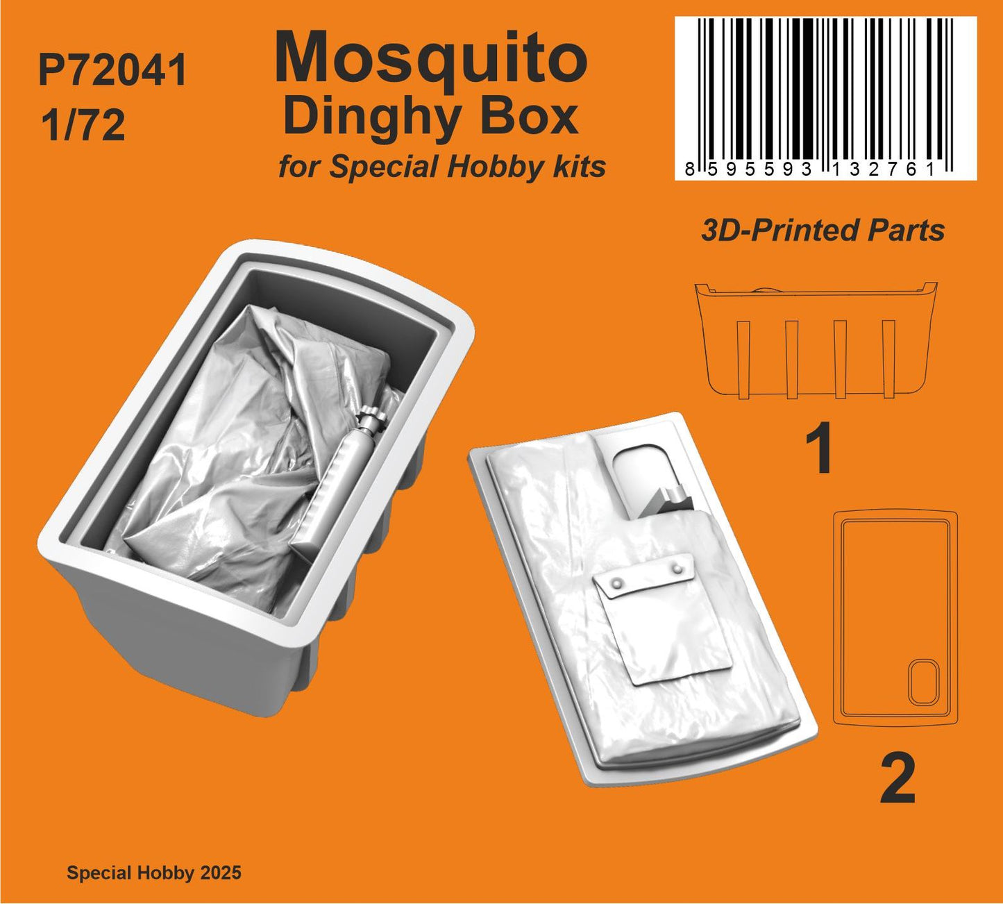 CMK/Czech Master Kits P72041 1:72 de Havilland Mosquito Dinghy Box