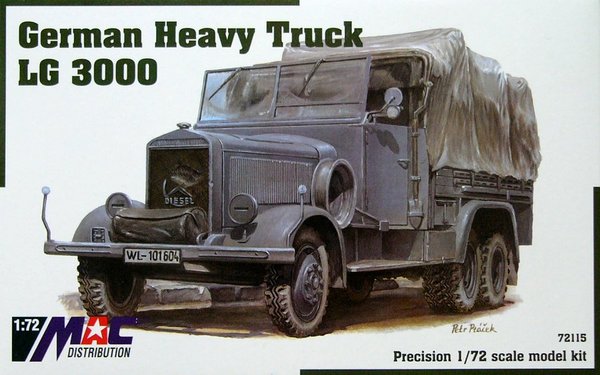 MAC Distribution 72115 1:72 German Heavy Truck LG3000 with twin axles