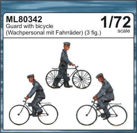 CMK Maritime Line ML80342 1:72 German Guards with Bicycles (3 figs.)