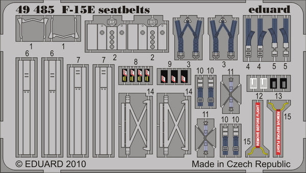 Eduard 49485 1:48 McDonnell F-15E Strike Eagle seatbelts