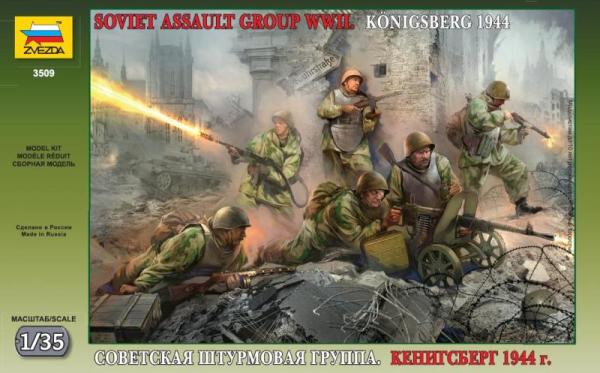 Zvezda 3509 1:35 Soviet Assault Troops WWII