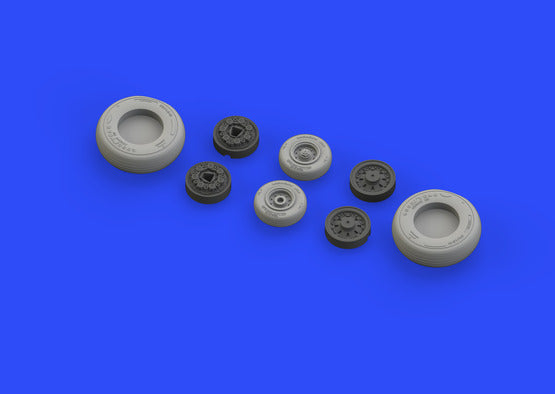 Eduard Brassin 648304 1:48 Grumman F-14A Tomcat early wheels with weighted tyre effect with weighted tyre effect