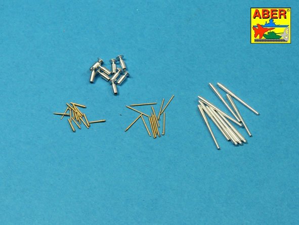 Aber 700L-35 1:700 Set of Gun Barrels for the Italian Battleship Family: RN Roma/RN Littorio/RN Vittorio Veneto