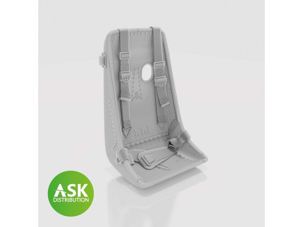 Art Scale 200-A32026 1:32 Messerschmitt P.1101 seat with seat belts (Me 163 type)