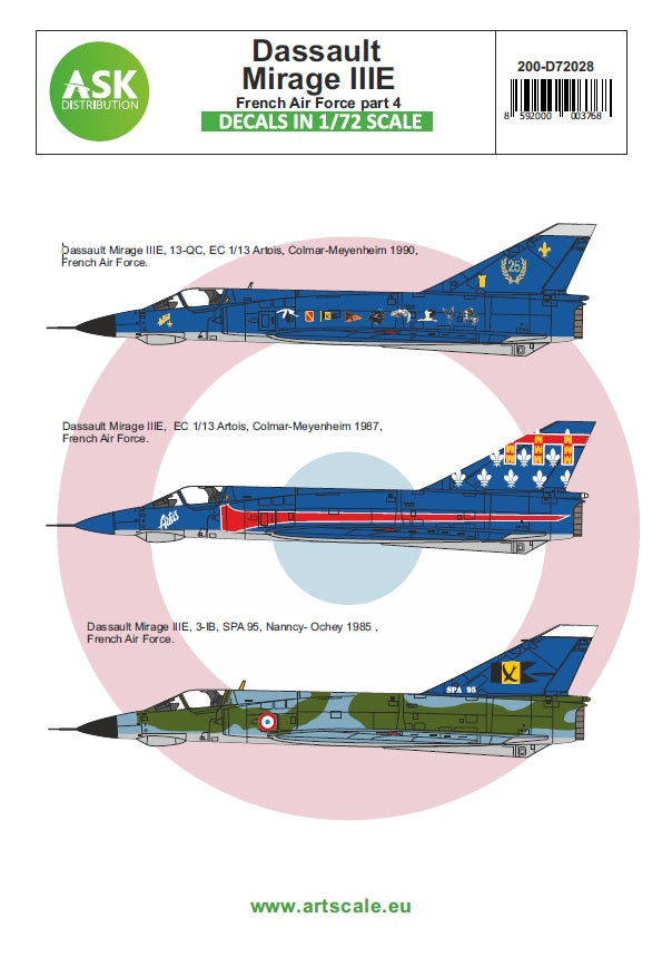 Art Scale 200-D72028 1:72 Dassault-Mirage IIIE French Air Force - part 4.