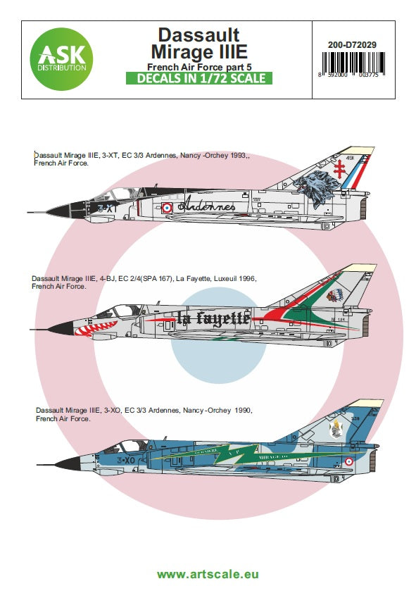 Art Scale 200-D72029 1:72 Dassault-Mirage IIIE French Air Force - part 5