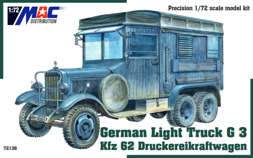 MAC Distribution 72136 1:72 Mercedes-Benz G3 Kfz.62 Druckereikraftwagen