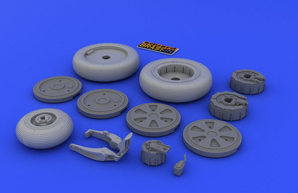 Eduard Brassin 648026 1:48 MiG-21 wheels with weighted tyre effect