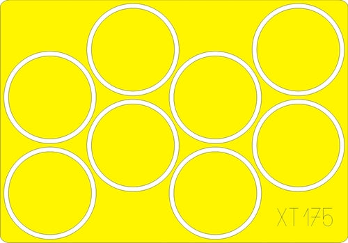 Eduard XT175 1:35 Krupp 12.8cm PaK-44 High velocity Anti-Tank Gun wheels paint mask