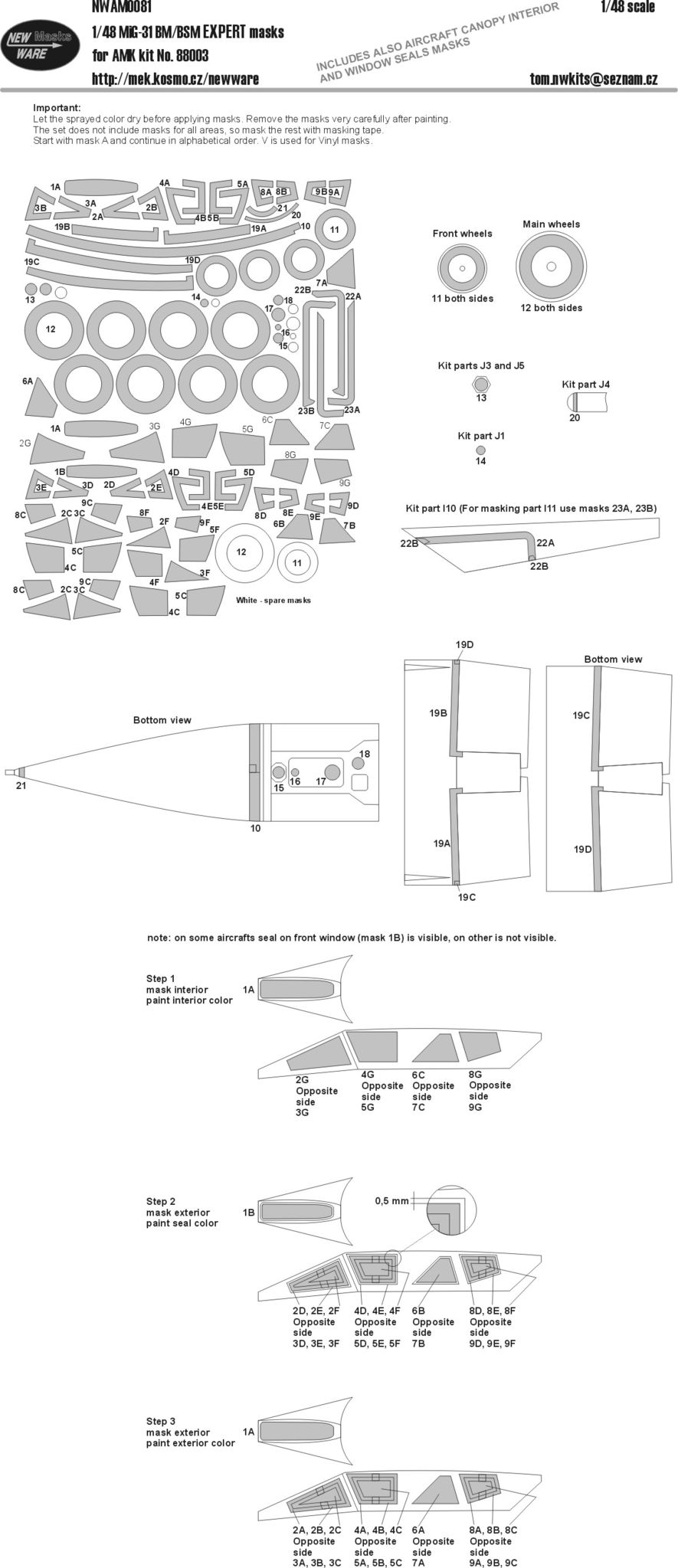 New Ware NWAM0081 1:48 Mikoyan MiG-31BM/BSM EXPERT