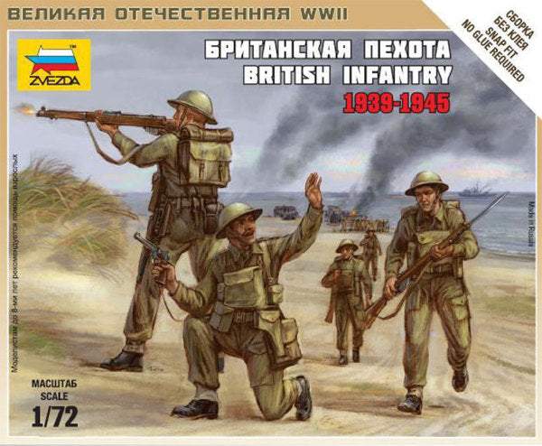 Zvezda 6166 1:72 British Infantry 1939-45 (WWII)