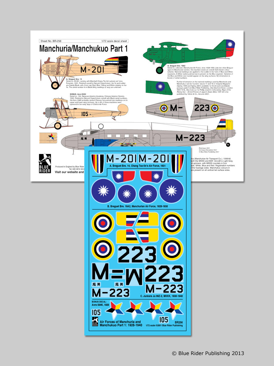 Blue Rider BR-256 1:72 Manchurua/Manchukuo Part 1