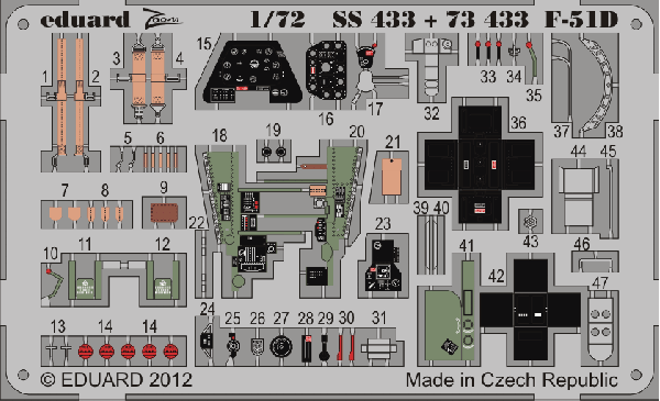 Eduard SS433 1:72 North-American F-51D Mustang (self adhesive)