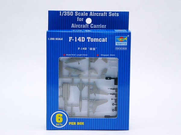 Trumpeter 06220 1:350 Grumman F-14D Tomcat (6 per box)