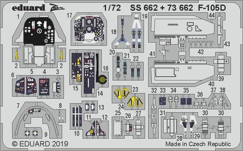 Eduard SS662 1:72 Republic F-105D Thunderchief