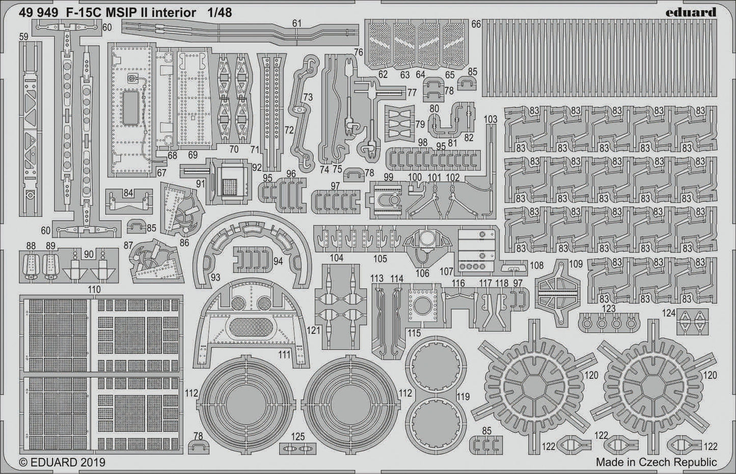 Eduard 49949 1:48 McDonnell F-15C Eagle MSIP II interior
