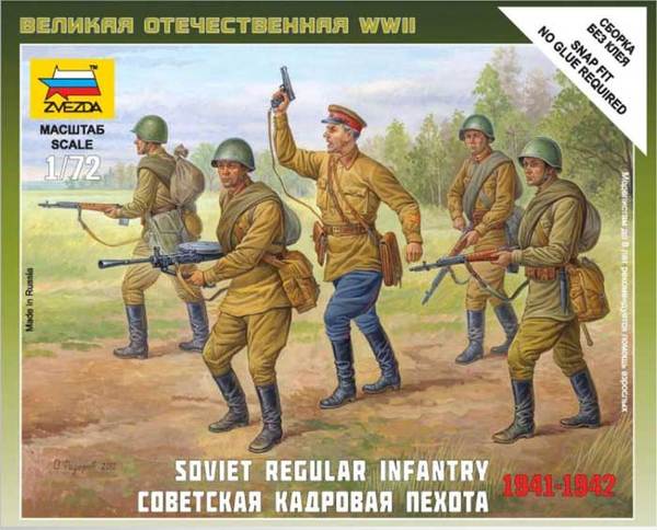 Zvezda 6179 1:72 Soviet Regular Infantry