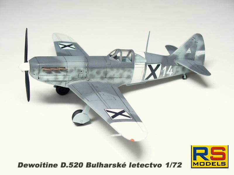 RS Models 92091 1:72 Dewoitine D.520 Decals France, Italy and Bulgaria