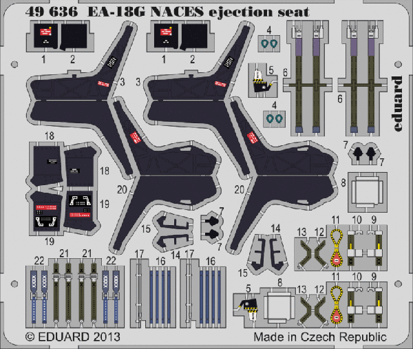 Eduard 49636 1:48 Boeing EA-18G Growler NACES ejection seat