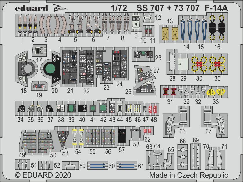 Eduard SS707 1:72 Grumman F-14A Tomcat