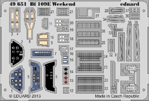 Eduard 49651 1:48 Messerschmitt Bf-109E-4
