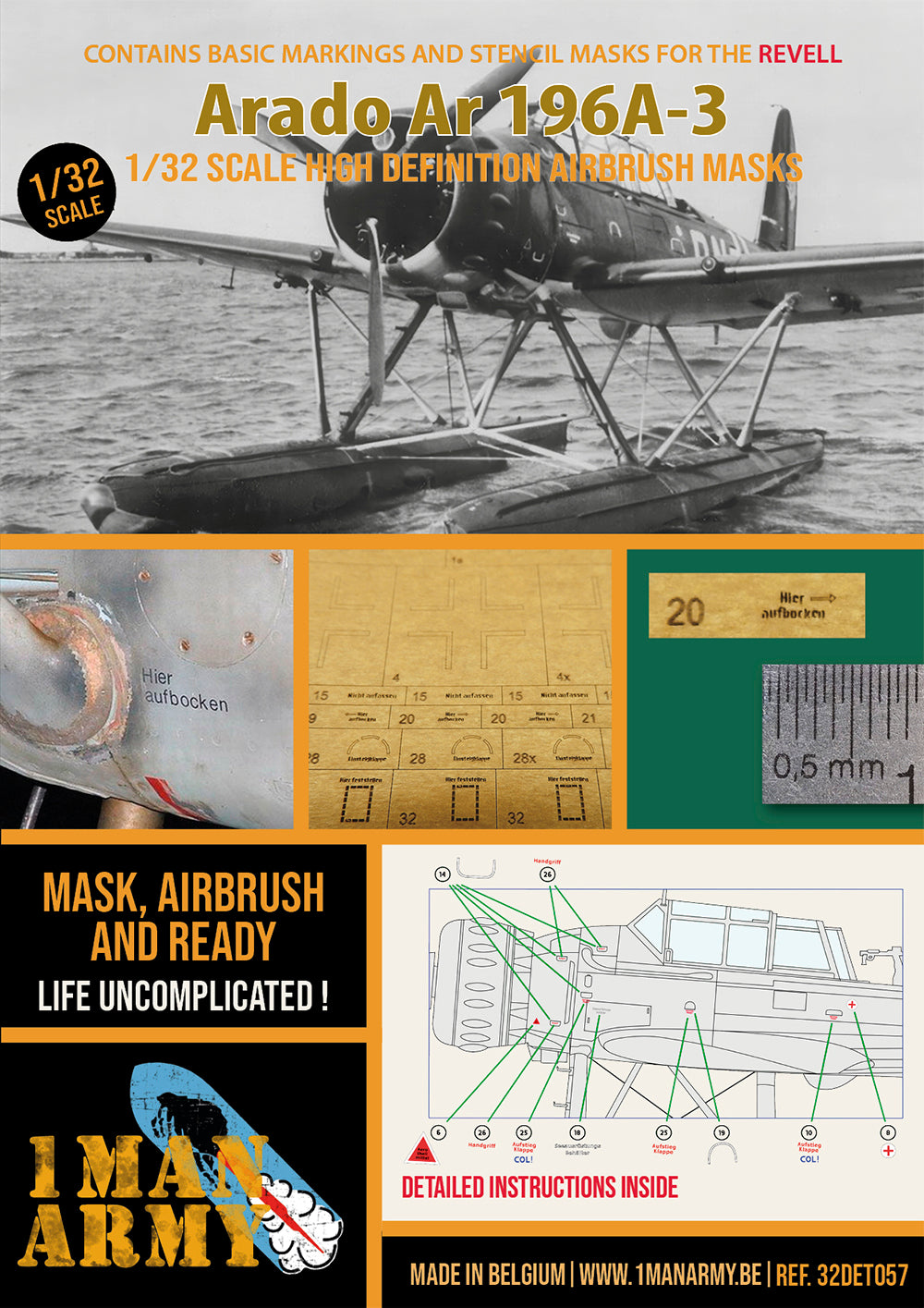 1ManArmy 32DET057 1:32 Arado Ar-196A-3