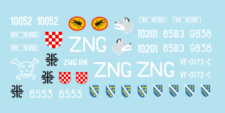 Star Decals 35-C1029 1:35 Balkan ZSU-57-2. Yugoslavia/JNA, Croatia, Serbia, BiHA, Slovenia.