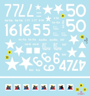 Star Decals 35-C1047 1:35 Battle of the Bulge. 6th Armored Division M4 Shermans