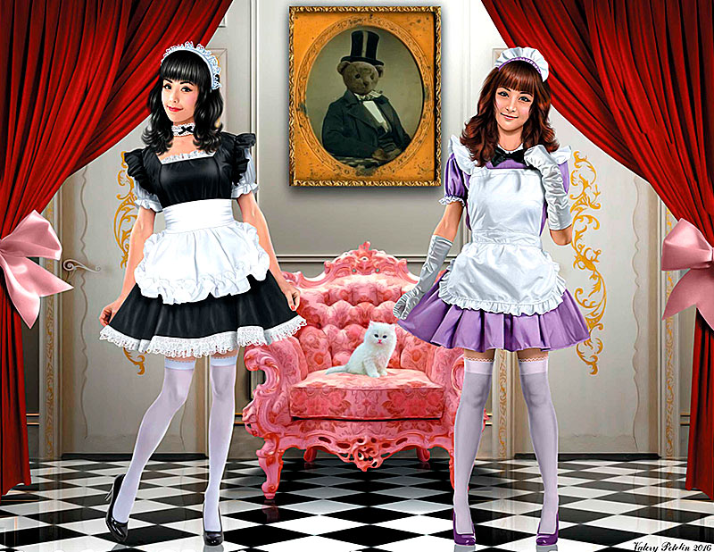Master Box MB35186 1:35 Maid café girls. Nana and Momoko