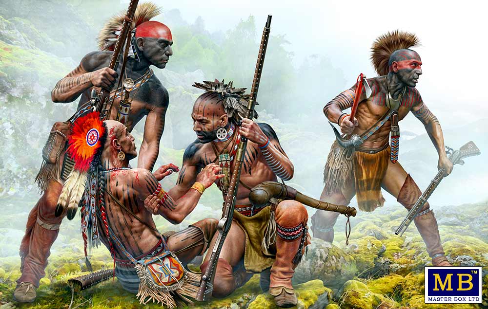 Master Box MB35209 1:35 "Protective Circleâ€ÂÂ. Indian Wars series, XVIII century. Kit No. 1