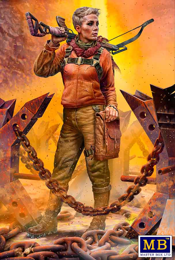 Master Box MB35214 1:35 Pþst-apocalyptic fiction. Desert Battle Series. Skull Clan – Long-distance raid. Kit No. 2. A new leader. Hanna