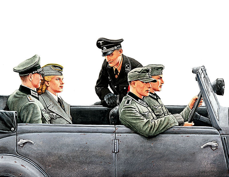 Master Box MB3570 1:35 Hat das Fräulein heute schon etwas vor? Fräulein, what are you doing today? German military men, WWII era