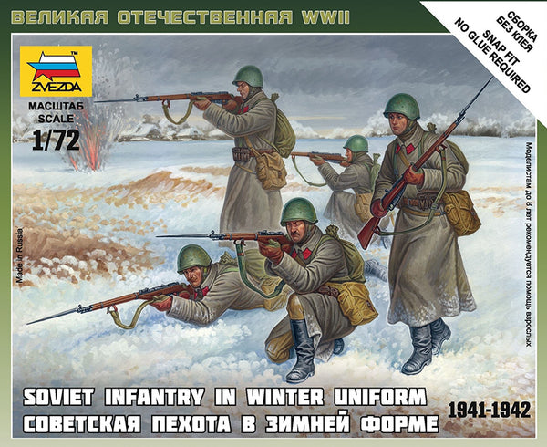 Zvezda 6197 1:72 Soviet Infantry (Winter Uniform)