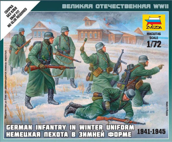 Zvezda 6198 1:72 German Infantry (Winter Uniform)