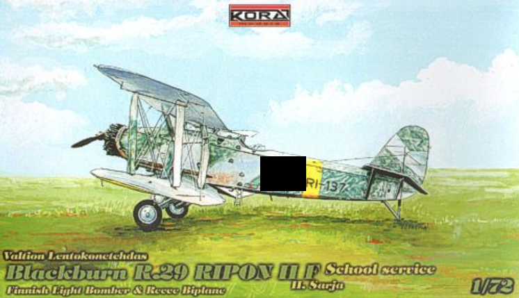 Kora 72129 1:72 Blackburn R.29 RIPON II F School Service Decals Finland