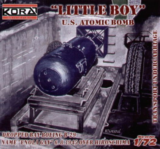 Kora 7276 1:72 'Little Boy' U.S. atomic bomb and transporter