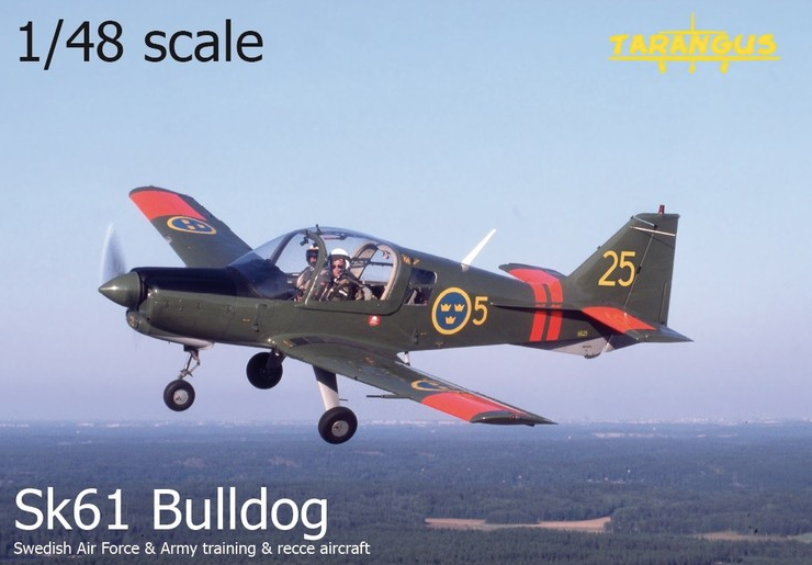 Tarangus 48005 1:48 Scottish-Aviation Bulldog SK.61 Swedish Army and Air Force