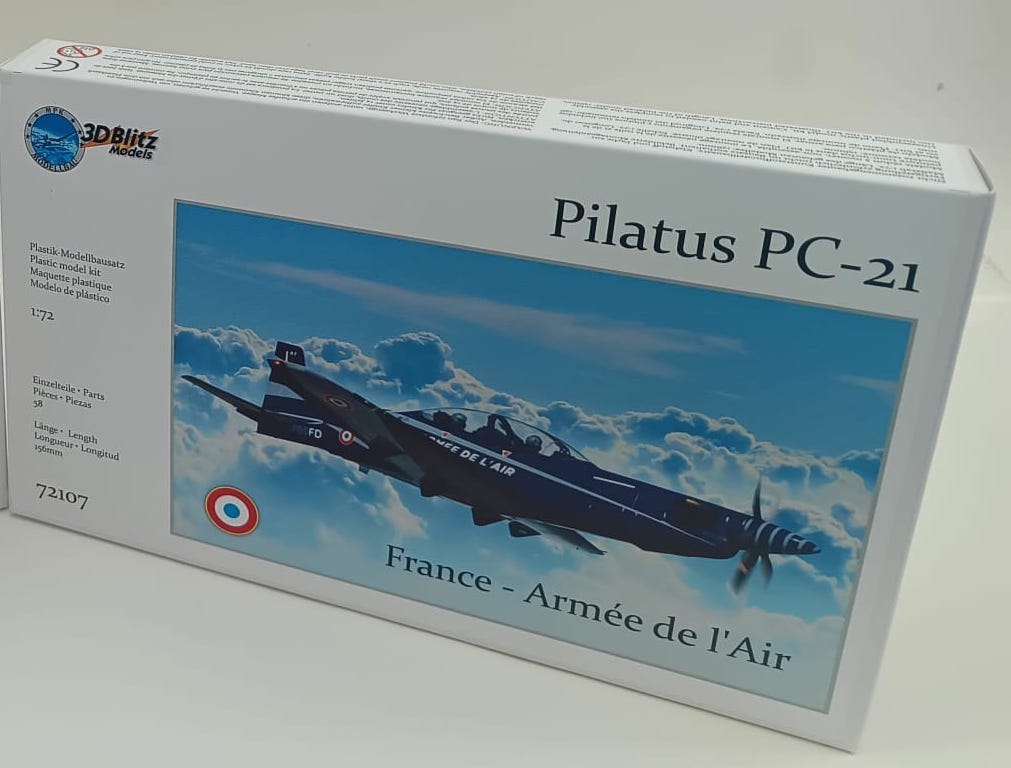3D Blitz 72107 1:72 Pilatus PC-21 France