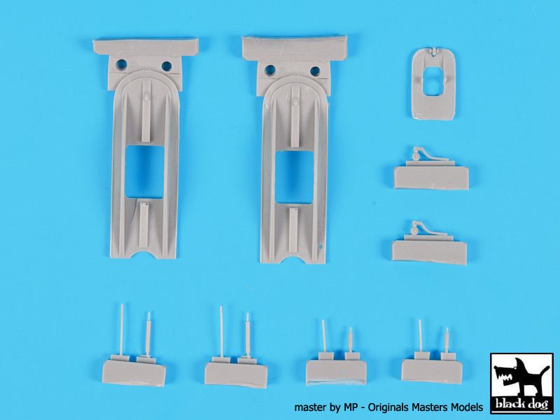 Blackdog A48022 1:48 Sikorsky UH-60 Black Hawk Ski accessories set
