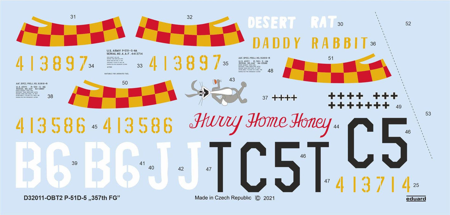 Eduard D32011 1:32 North-American P-51D-5 Mustang '357th FG'