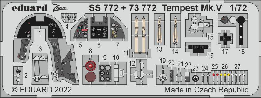 Eduard 73772 1:72 Hawker Tempest Mk.V