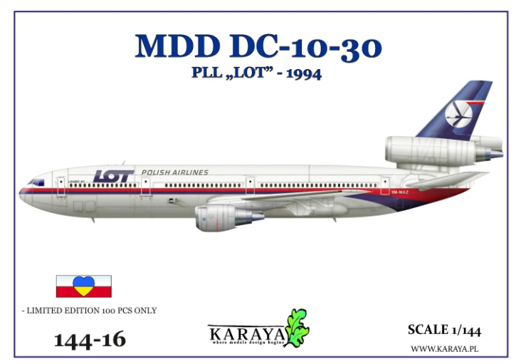 Karaya 144-16 1:144 MDD DC-10-32