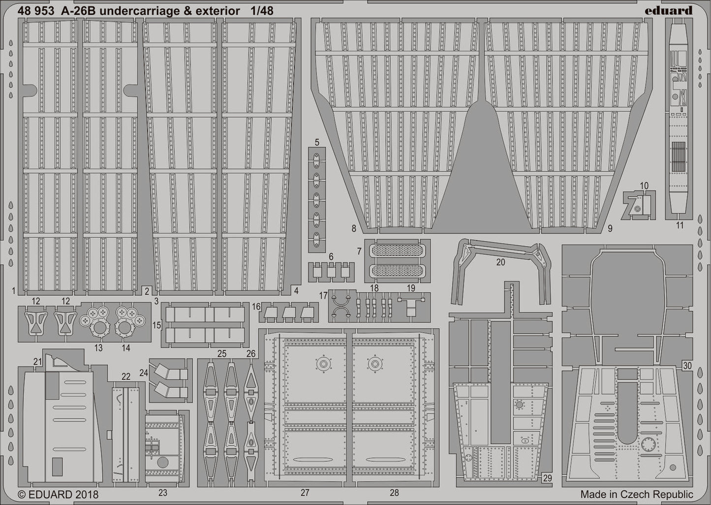 Eduard 48953 1:48 A-26B Undercarriage & Exterior