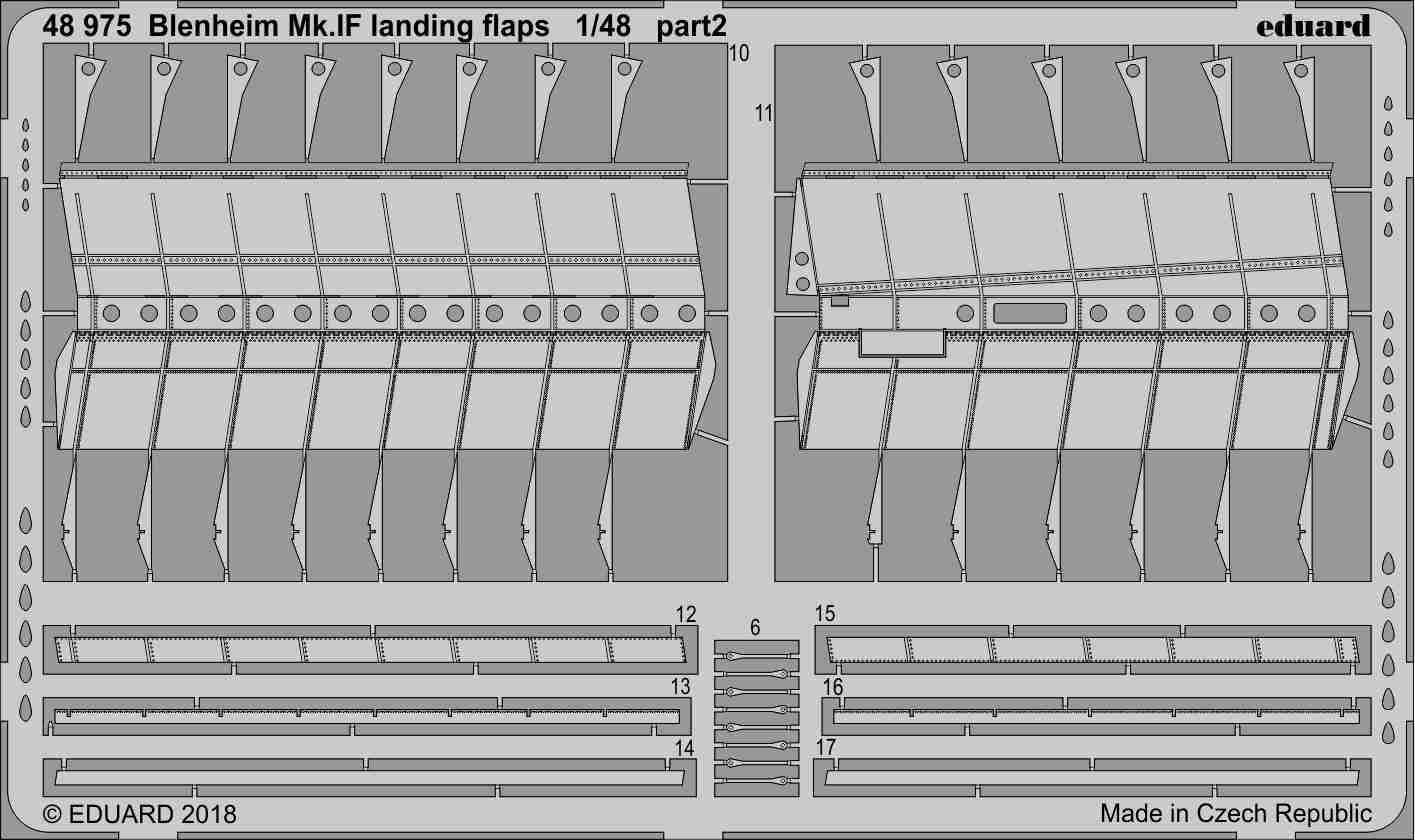 Eduard 48975 1:48 Blenheim Mk.IF landing flaps